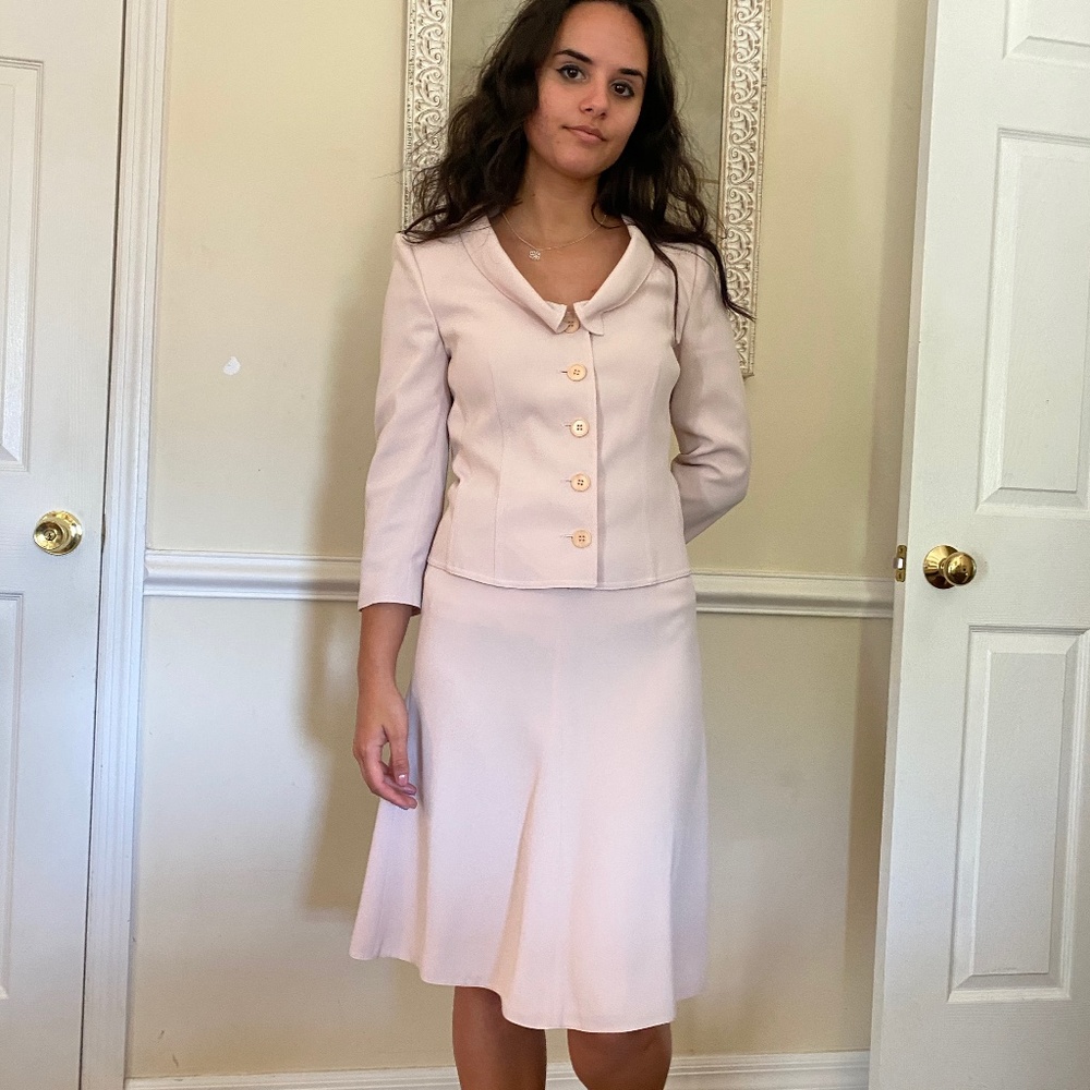 Emporio Armani original pale pink Skirt Pant Suit